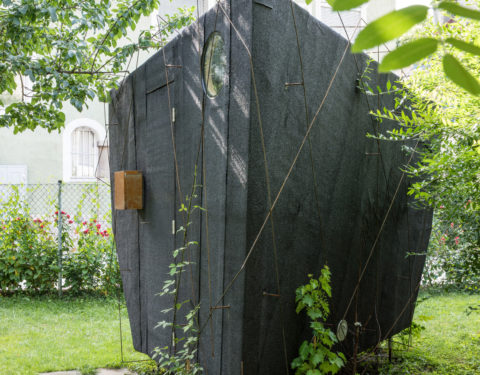 Sauna im Garten, Holzbau